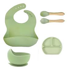 SET DE PLATO SILICONA PARA BEВЕ